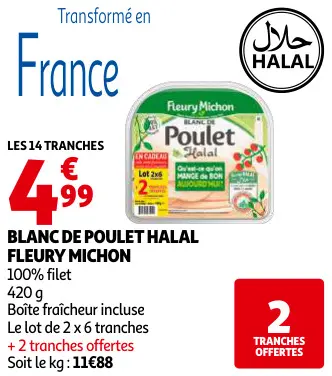 Promotie: Blanc de poulet halal