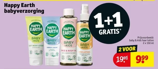Aanbieding: Happy Earth babyverzorging