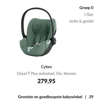 Aanbieding: Cybex Cloud T Plus Autostoeltje