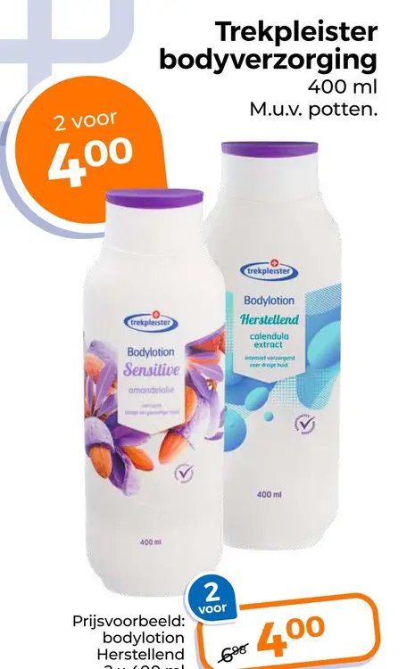 Aanbieding: Trekpleister bodylotion