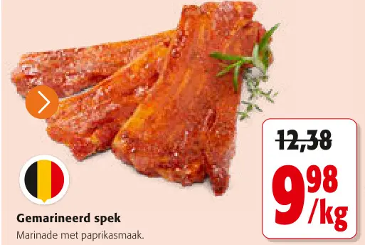 Promotie: Gemarineerd spek
