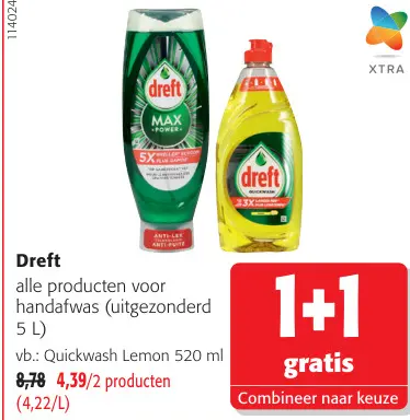 Promotie: Alle producten voor handafwas 