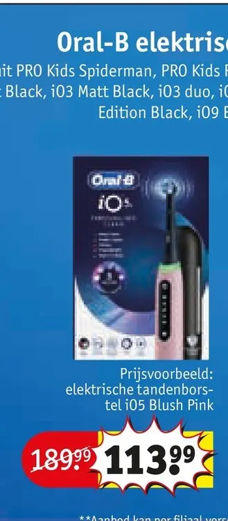 Aanbieding: Oral-B elektrische tandenborstel