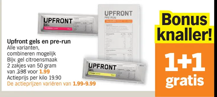 Promotie: gels en pre-run