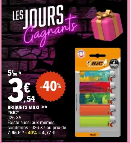 Offre: Briquets maxi