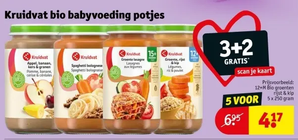 Aanbieding: Bio babyvoeding potjes