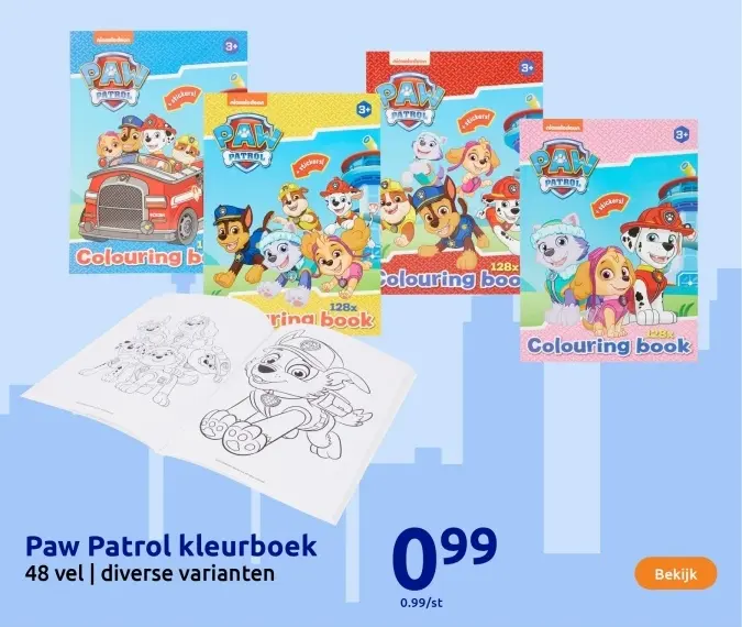 Aanbieding: Paw Patrol kleurboek