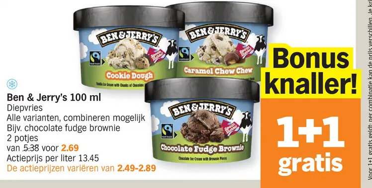 Aanbieding: Ben & Jerry's
