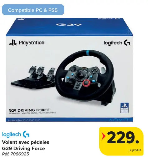 Offre: Volant avec pédales G29 Driving Force