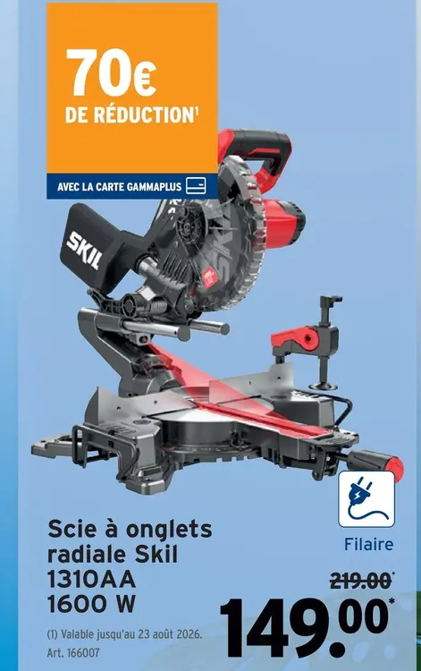 Offre: Scie à onglets radiale Skil 1310AA