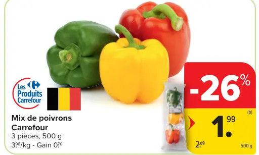 Offre: Mix de poivrons
