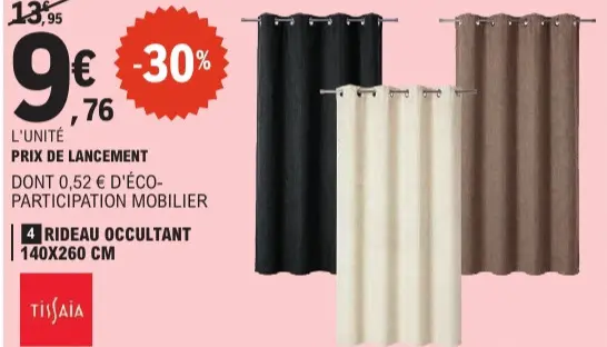 Offre: Tissaia Rideau occultant