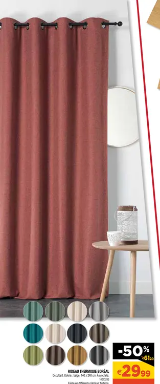 Aanbieding: Rideau thermique boréal