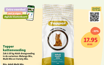 Aanbieding: Topper kattenvoeding