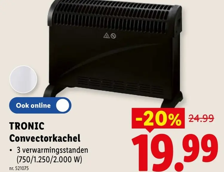 Promotie: Convectorkachel