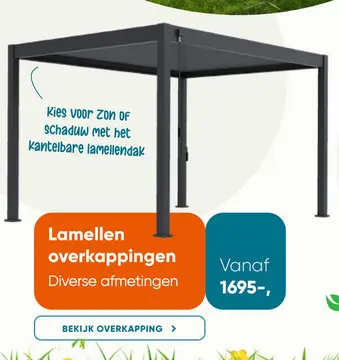 Aanbieding: Lamellen overkappingen