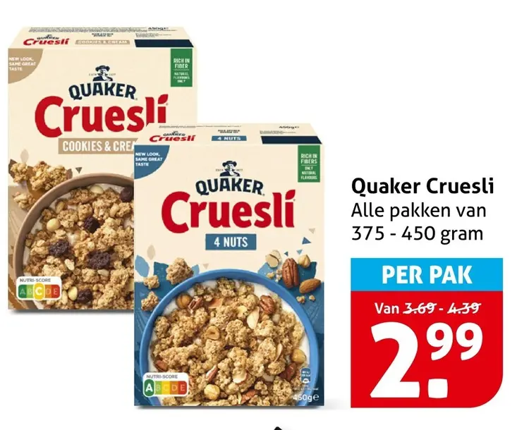 Aanbieding: Quaker Cruesli