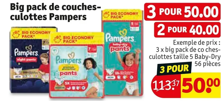 Offre: Couches-culottes Big Pack