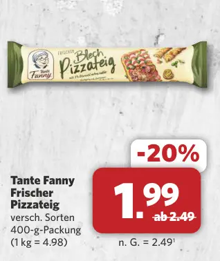 Aanbieding: Frischer Pizzateig