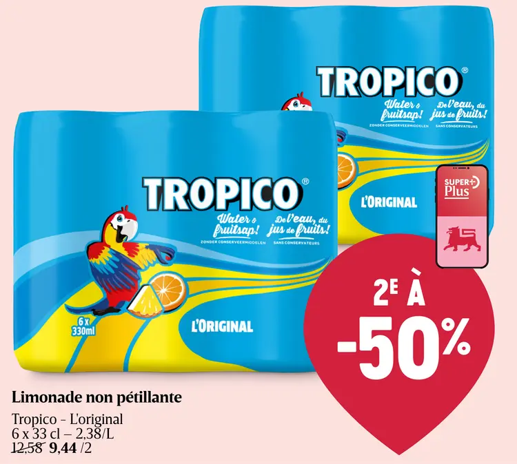 Offre: Limonade non pétillante