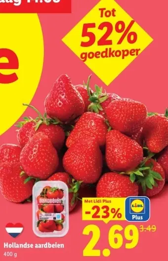 Aanbieding: Hollandse aardbeien