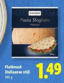 Aanbieding: Flatbread Italiaanse stijl
