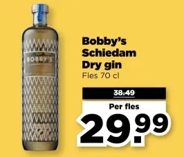 Aanbieding: Bobby's Schiedam Dry gin
