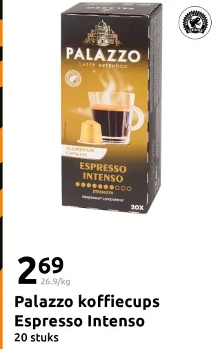 Aanbieding: Palazzo koffiecups Espresso Intenso