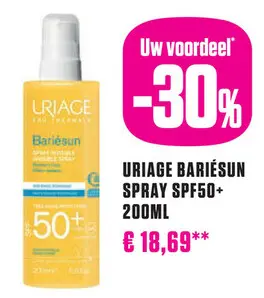 Aanbieding: Uriage Bariésun Spray Met Parfum SPF 50+ 200 ml