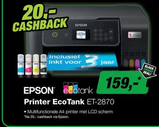 Aanbieding: Epson EcoTank ET-2870 printer