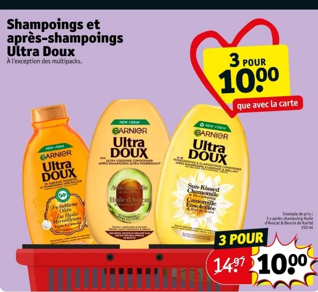 Offre: Shampoings et après-shampoings Ultra Doux