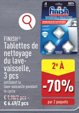 Offre: Tablettes de nettoyage du lave-vaisselle