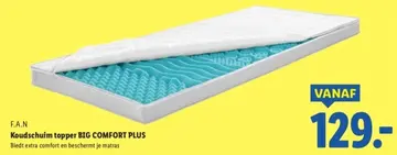 Aanbieding: Koudschuim topper BIG COMFORT PLUS