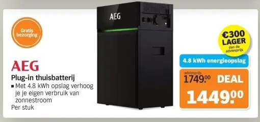 Aanbieding: Plug-in thuisbatterij