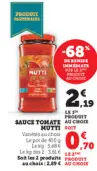 Offre: Sauce tomate