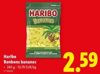 Offre: Bonbons bananes