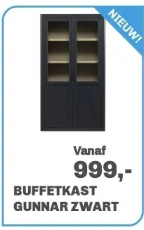Aanbieding: Buffetkast gunnar zwart