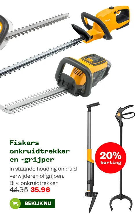 Aanbieding: onkruidtrekker en -grijper