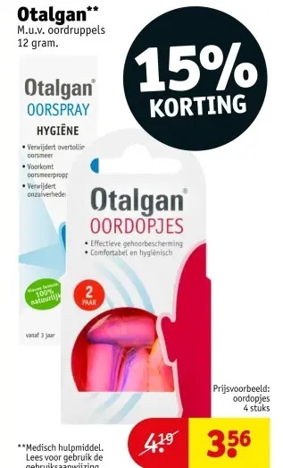 Aanbieding: Otalgan Oordopjes