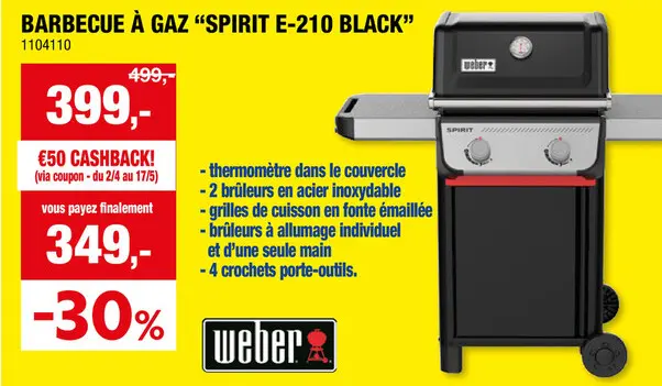 Offre: Spirit E-210 barbecue au gaz