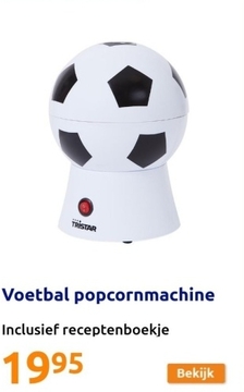 Aanbieding: Voetbal popcornmachine