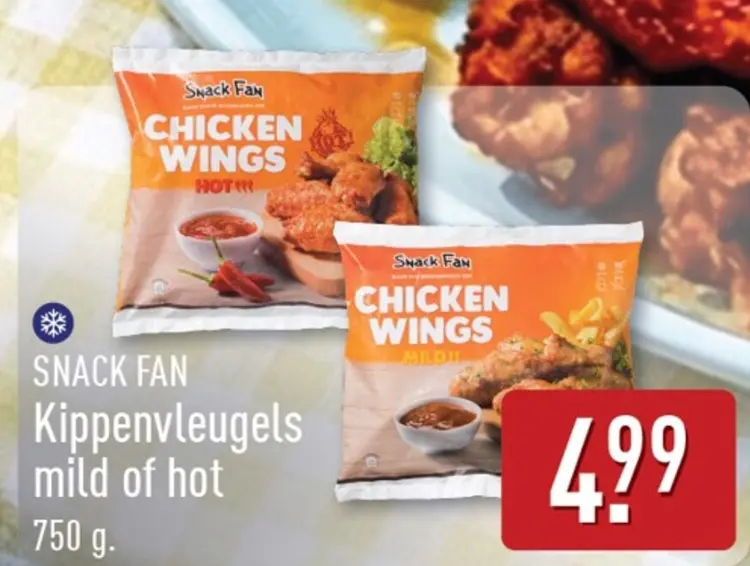 Aanbieding: Kippenvleugels mild of hot