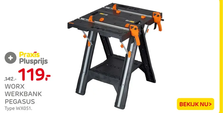 Aanbieding: Worx werkbak pegasus