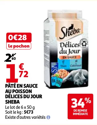 Promotie: Pâté en sauce au poisson délices du jour