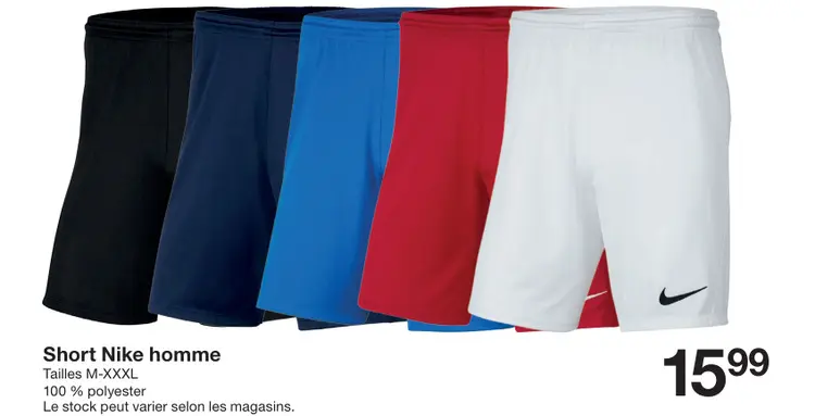 Offre: Short Nike homme