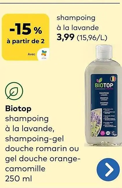 Offre: Shampoo, douchegel of douche-shampoo