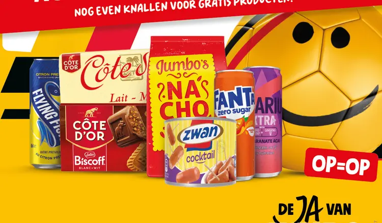 Promotie: Côte d'Or, Jumbo's Nachos, Fanta Zero Sugar, 
