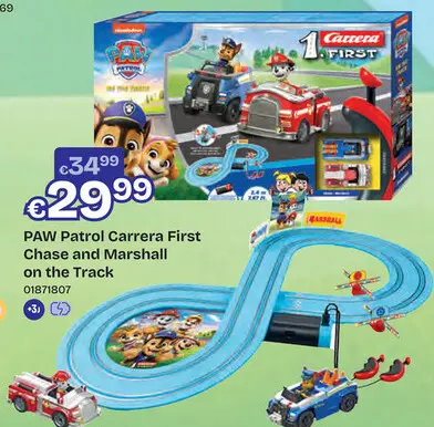 Aanbieding: PAW Patrol Carrera First Chase and Marshall on the Track