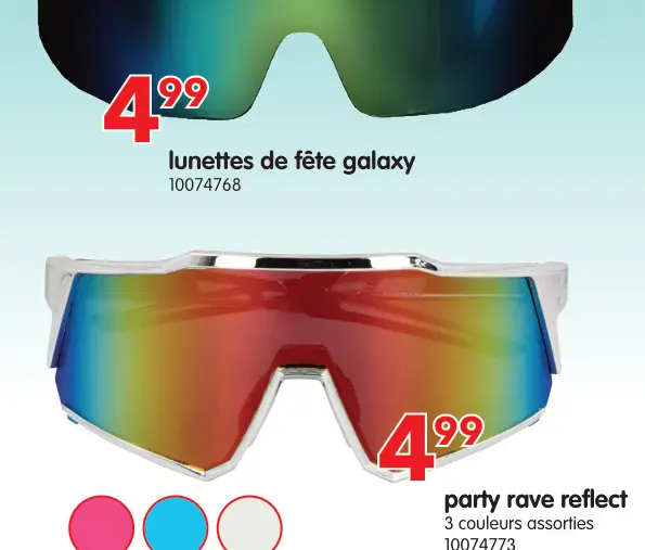 Offre: lunettes de fête galaxy