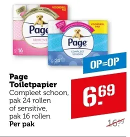 Aanbieding: Page Toiletpapier